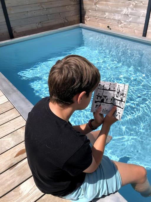 Loft Privatise Avec Spa Xxl Et Piscine Chauffee Bruz Exterior photo