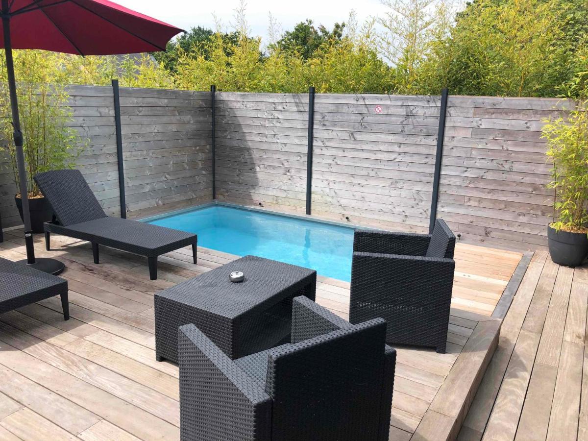 Loft Privatise Avec Spa Xxl Et Piscine Chauffee Bruz Exterior photo